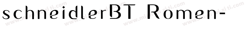schneidlerBT Romen字体转换